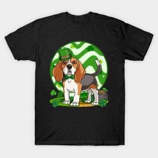 Beagle Leprechaun St Patricks Day Irish Dog T-Shirt